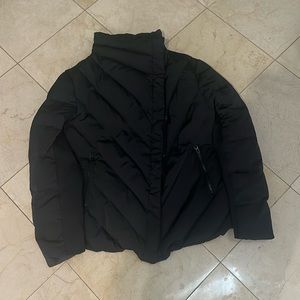 Zara women black down puffer jacket